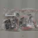 EATAKWARD 12 PCS Door Strike Plate, Matte Black Deadbolt Strike Plate (Rounded Corners with Screws)