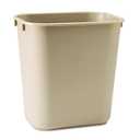 Rubbermaid Commercial Products Receptacle Wastebasket, 3.25-Gallon/12-Quart, Beige, Plastic, Garbage Can for Home/Office, Fits Under Desk/Sink/Cabinet