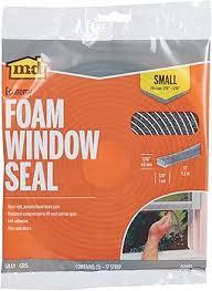 M-D Building Products 02055 3/16 in. x 3/8 in. x 17 ft. Gray Economy Foam Window Seal for Small Gaps