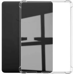 Dteck for Amazon Kindle Fire 7 (9th/7th/5th Generation) Clear Tablet Case 7" Display (2019/2017/2015 Released), Transparent Back Cover Durable Silicone Soft Slim Fit Lightweight Thin TPU Case (Clear)