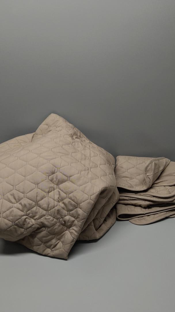 Basics Oversized Duvet Set, Embossed Duvet & Pillowcases, King Size Bed, Beige, Diamond