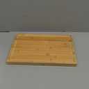 Bamboo Wood Cutting Boards for Kitchen, 1" Thick Charcuterie Boards, Butcher Block with Juice Grooves & Handles (Natural)