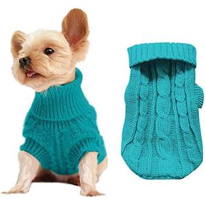 Dog Sweaters for Small Dogs, Pet Sweaters Classic Knitwear Winter Girl Boys Dog Clothes Chihuahua Coat Warm Puppy Costume Clothing Cute Doggie Sweater Apparel for Yorkie Christmas