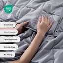 Lofus Weighted Blanket for Adults 12 lbs 60"x 80" Queen Size, Breathable All-Season Weighted Heavy Blankets, Soft Microfiber with Premium Glass Beads for Sleeping, Grey