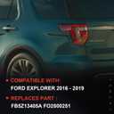 Tail Light Compatible With 2016 2017 2018 2019 Ford Explorer Left Driver Side LED Taillight with Harness and bulbs Replace FB5Z13405A