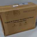 Heated Cat House for Outside, Waterproof Awning & Escape Door Heated Cat Houses for Indoor/Outdoor Cats in Winter, Elevated & Insulated Outdoor Cat Shelter for Feral Cat(Green, 16.5"x12.6"x12.6")