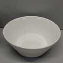 MALACASA Large Salad & Soup Bowls - Set of 4, 60 OZ Porcelain White Bowls for Ramen, Pasta, Pho - Microwave & Dishwasher Safe