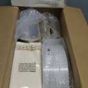 FOCUSLINE 350 Ct Gold Dinnerware Set for 50 Guests, Gold Lace Plastic Plates Disposable Heavy Duty, Including 50 Dinner & Dessert Plates, Cups, Napkins, Cutlery Set