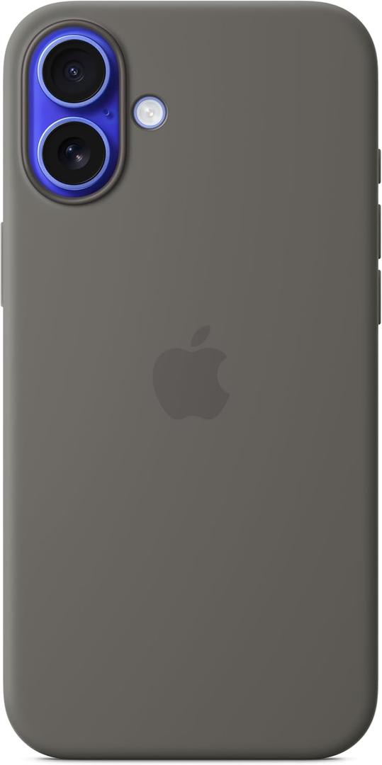 Apple iPhone 16 Plus Silicone Case with MagSafe and Camera Control - Stone Grey