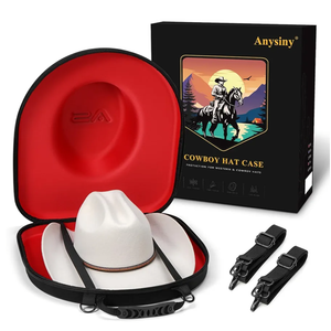 Hat Box for Travel-Crush Proof Hat Travel Case for Cowboy Hats Holder Storage Box Organizer Cap Carrier with Adjustable Carry Strap