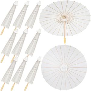 Sadnyy Paper Umbrellas Paper Decorative Chinese Japanese Parasol Umbrella DIY Oiled Painting Umbrellas Crafts for Wedding Bridal Party Decor