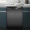 Magnetic Dishwasher Cover,23” x 26” Brushed Black Magnetic Dishwasher Door Cover, Refrigerator Magnet Cover, Dishwasher Covers Decorative