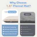 1.5" Thick Baby Play Mat for Floor, 59x79 Playpen Mat, Pro Soft Flannel Foam Mats Toddler Infant Kids Crawling for Nursery Rug Playroom Living Room Waterproof Easy Care Non-Slip (Beige)
