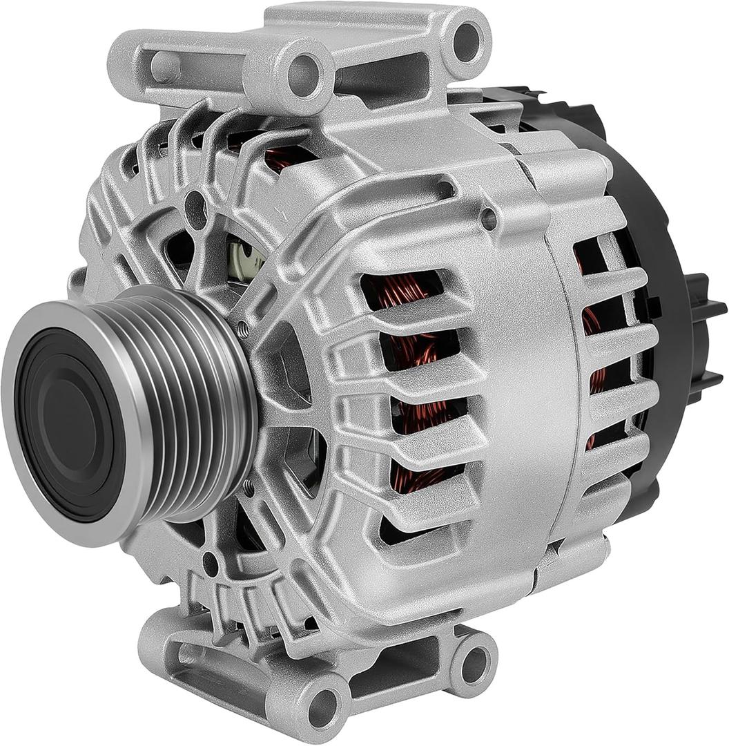 SCITOO Alternator Fits for Audi A3 2.0L 2008-2013, for A3 Quattro 2.0L 2009-2013,for Volkswagen CC 2.0L 2009-2017,for Volkswagen for Tiguan 2.0L 2009-2017 12V 150Amp CW 6 Groove Pulley 06B903015AB