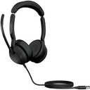 Jabra Evolve2 50 Wired Stereo Headset - with AirComfort Technology, Noise-Cancelling Mics & Active Noise Cancellation - MS Teams Certified, Works with All Other Platforms - Black