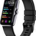 Health Fitness Tracker, Smart Watch with 24/7 Heart Rate and Blood Oxygen Monitor, Sleep Tracker with IP68 Waterproof, Activity Tracker Pedometer Step Counter for Women Men (Black)