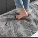 DEXI Kitchen Floor Mats Cushioned Anti Fatigue, 23x59 Large Wide Standing Comfort Runner Rug Waterproof, Marble Memory Foam Padded for Front Sink Laundry, Dark Grey