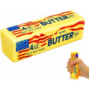 2 x Slow Rising Butter Squishy, 2026 New Realistic Soft Butter Stick ,Butter Squishy Relief Fidget Toys,Slow Rebound Stress Relief Toy Gifts (1pcs-C)