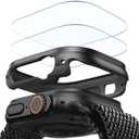 ESR for Apple Watch Ultra 3 /Ultra 2 /Ultra Case with Screen Protector 49mm (2025) Military Grade Protection, Aluminum Alloy Case with 2 Pack Armorite Glass Protector Set, Stay Original, Black