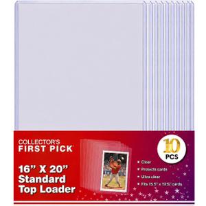 Collector's First Pick 16x20 Top Loader - 10 Piece - 1 Pack - for Art Prints, Photographs, Documents, Memorbilia and More!
