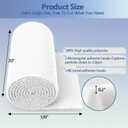 Air Vent Filter White, 12"X120" Cut to Size Air Filter Roll (80 + Filters), Electrostatic Vent Filter Material for Home Floor, Ceiling, Grilles, HVAC Vent, Compression Packing (Thickness: 0.2 In)