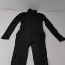 YIMISAN Women's Long Sleeve One Piece Bodycon Leggings Jumpsuits High Neck Sexy Tights Outfit Long Sleeve Rompers (Large, Black)