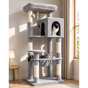 Globlazer Cat Tree Tower with Scratching Post for Indoor Cats, F53