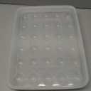 Covered Egg Holder for Refrigerator,30 Deviled Egg Tray with Lid,Plastic Egg Containers,Fridge Egg Dispenser Egg Storage Box