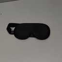 YFONG Weighted Sleep Mask, Women Men 3D Blocking Lights Sleeping Mask (4.2oz/120g), Pressure Relief Night Sleep Eye Mask with Adjustable Strap, Eye Cover Blindfold for Travel Nap Yoga, Black