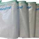 5 x blueThick mesh Zipper Bag, Large Capacity Storage,ransparent A4 Waterproof Document,Test Paper Office Storage Archive,Receipt Bag PVC Material,Study Textbook Storage