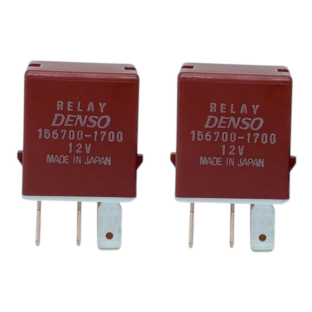 Automotive Relay (Set of 2) 156700-1700 90987-04004 Compatible with Toyota 90084-98032 90987-04004 90987-T4001 TD156700-3360 82501-TC000 156700-0860
