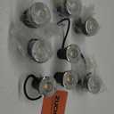 ZUCKEO Low Voltage Landscape Lights LED Well Lights 3W 12V-24V in Ground Light IP67 Waterproof Outdoor Low Voltage Landscape Lighting for Floor Driveway Deck Step Garden (8 Pack Warm White)