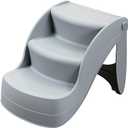 Pet Stairs Dog Stairs for Small Dogs - Pet Stairs for Beds Couch for Cat and Doggy, Folding Pet Steps Non-Slip Dog Steps (Color : Gray)
