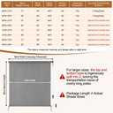 LUCKUP Outdoor Sunshade Roller Shades 6'Wx6'H (72" Wx72 H), Roll up Exterior Patio Shade Blinds Privacy Screen w/ 90% UV Protection Shade Cloth for Pergola Porch Gazebo Balcony, Grey