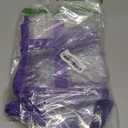 2 Pack Clear Zippered Storage Bags for Clothes, Closet Organizers and Storage Vinyl Bag for Bedding, Linen, Blankets, Comforters, Clothes & Toys Multi Purpose & Space Saver PVC Organizers (Purple)