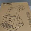 Potty Training Seat, SKYROKU Upgrade Toddler Toilet Seat for Kids Boys Girls, 2 in 1 Potty Training Toilet, Splash Guard Anti-Slip Pad Step Stool,New Sector-Shape Stabilized Base (8899+Grey)