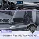 RUNROAD Center Console Organizer Tray Compatible with 2025 2026 Acura RDX Accessories, Insert Armrest Storage Box For Acura RDX Middle Console Tray Interior Accessories Coin Holder