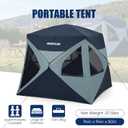 Camping Tent 4 Person Pop Up Tents for Camping, Instant Cabin Setup Tent in 60 Seconds Portable Hub Tent with Rainfly & Windproof for Outdoor Camping & Overlanding, Large
