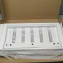 ChooChoo Farmhouse End Table Set of 2, Rustic Vintage Narrow End Side Table with Storage Shelf for Small Spaces, Nightstand Sofa Table for Living Room, Bedroom White