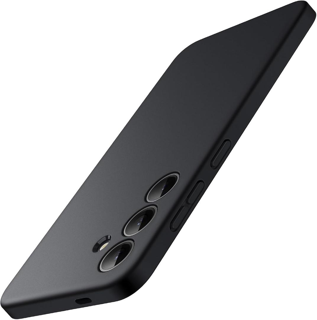 JETech Slim Fit Case for Samsung Galaxy S24 Plus 5G, Camera Lens Full Protection, Soft TPU Thin Protective Phone Cover with Matte Finish, Shockproof (Black)
