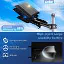Eleganted CHX-2000W Solar Street Lights Outdoor, 6500K Solar Parking Lot Light, IP66 Waterproof Dusk to Dawn 30000LM Security Flood Lights with Remote Control for Yard, Garden, Outside, Garage