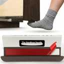 The Handless Handle  Hands-Free Garbage Drawer Foot Pull Handle, Touchless Opener for Drawers, Bins, & Cabinets (Brown, 1 Pack)