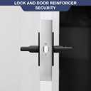 Door Reinforcement Plate, Stainless Steel, Fits 1-3/8" Doors, 2-3/8" Backset, Lock and Door Reinforcer Security, Door Knob/Lock/Latch/Deadbolt Cover Plate, Reinforce and Repair Wood/Metal Doors