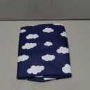 Baby Bassinet Sheets 4 Pack Compatible with 33" x 20" Mika Micky, Baby Delight, Dream On Me, AMKE and Other Rectangle Bassinet Mattress, Ultra Soft & Skin Friendly, Washer & Dryer (for Mika Mikcy & Baby Delight & Bedside Sleeper, Navy Blue Cloud)