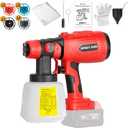 Cordless Paint Sprayer for Milwaukee M18 18V Battery, 200W HVLP Spray Paint Gun Tool with Brushless Motor and Copper Nozzle, Easy to Clean, for Furniture, Fence, Walls, Ceiling, Door etc. (No Battery)