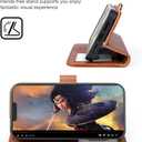 OCASE for iPhone 14 Case Detachable Wallet Case with Card Holder, 2 in 1 Pu Leather Flip Folio with RFID Blocking Stand Wrist Strap Shockproof Phone Cover 6.1 Inch, Brown