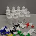 Eccliy 12 Pcs 16 Oz Plastic Spray Bottle, Adjustable Empty Reusable Sprayer for Cleaning, Planting, Water, Bathroom and Kitchen, BBQ, Commercial and Residential (Original,Multicolor)