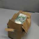 Dolicer 2Pcs 13Ft Artificial Eucalyptus Garlands with Flowers - 8 Roses, Faux Floral Greenery Garlands Fake Flowers Vines for Wedding Table Centerpieces Arch Party Ceremony Backdrop Decor (White)