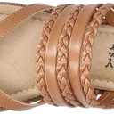 Women's Anji Flat Sandal, Tan, 10