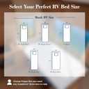 6 Inch RV Bunk Mattress, 34" x 75" RV Mattress Gel Memory Foam, High Density Certified Camper Bunk Mattress for Travel Camper Trailer/Truck/RV, Medium Firm &Removable Cover